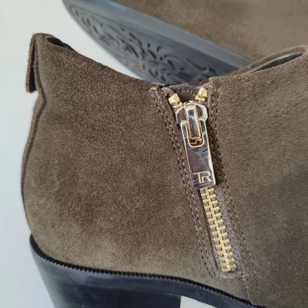 Taryn Rose Sabrina Loden Suede Ankle Bootie